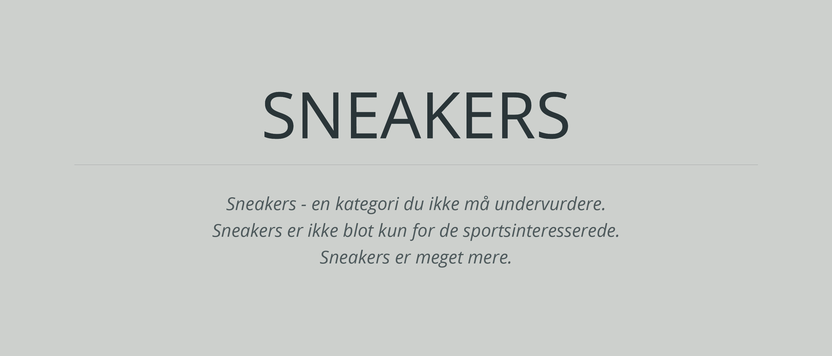 Sneakers er ikke blot kun for de sportsinteresserede - de er meget mere.